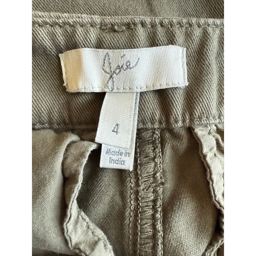 Joie Womens Embellished Utility Cargo Fatigue Olive Pant Size 4 - Picture 9 of 10